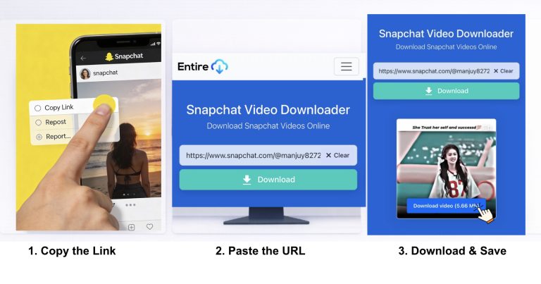 a snapchat illustrating videos downloads